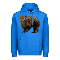 True Royal Grizzly Bear Premium Hoodie - HowdyJamesFarm