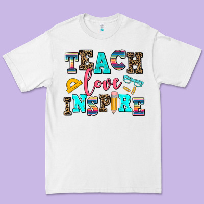 Teach Love Inspire Premium Tee Designed By Adodesignshop
