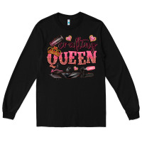 Black crafting queen Long Sleeve Tee - NancyCooperArtShop