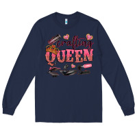 Navy crafting queen Long Sleeve Tee - NancyCooperArtShop