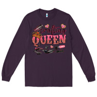 Plum crafting queen Long Sleeve Tee - NancyCooperArtShop