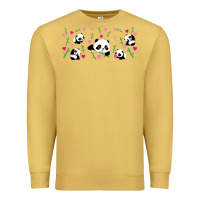 Antique Gold cute panda Premium Sweatshirt - TumblerDesignByShophia