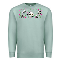 Seafoam cute panda Premium Sweatshirt - TumblerDesignByShophia