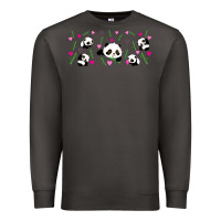 Smoke cute panda Premium Sweatshirt - TumblerDesignByShophia