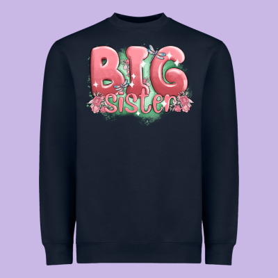 Big Sister Heavyweight Sweatshirt Designed By Maliassmallbusiness
