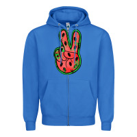 True Royal watermelon peace sign Zipper Hoodie - Jasminsmagicworld