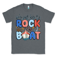 Charcoal Heather were just here to rock the boat Classic Tee - MaliasSmallBusiness