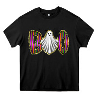 Black boo ghost Heavy Core Tee - RacoonDesign