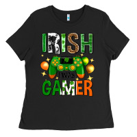 Black irish i was gamer st. patricks day Ladies Tee - Neo Western