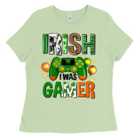 Matcha irish i was gamer st. patricks day Ladies Tee - Neo Western