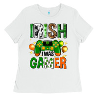 White irish i was gamer st. patricks day Ladies Tee - Neo Western