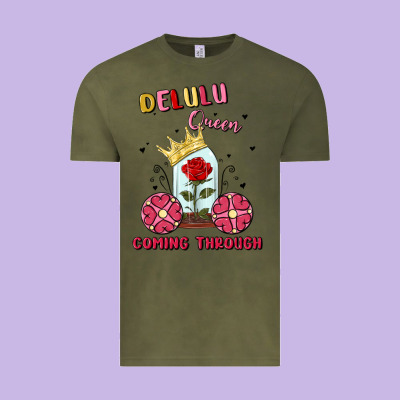 Delulu Queen Coming Through Vintage Tee Designed By Maliassmallbusiness