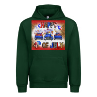 Forest Green Western Happy Fourth Of July Urban Hoodie - FaDigitalArtStudio