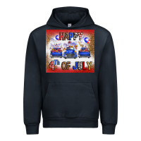 Navy Western Happy Fourth Of July Urban Hoodie - FaDigitalArtStudio