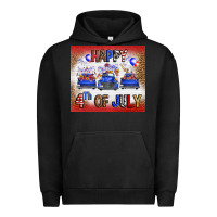 Pigment Black Western Happy Fourth Of July Urban Hoodie - FaDigitalArtStudio