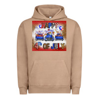 Pigment Burro Western Happy Fourth Of July Urban Hoodie - FaDigitalArtStudio