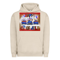 Pigment French Oak Western Happy Fourth Of July Urban Hoodie - FaDigitalArtStudio