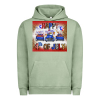 Pigment Oil Green Western Happy Fourth Of July Urban Hoodie - FaDigitalArtStudio