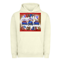 Pigment Pistachio Western Happy Fourth Of July Urban Hoodie - FaDigitalArtStudio