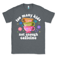 Charcoal Heather too many kids not enough caffeine Classic Tee - JahusDesignShop