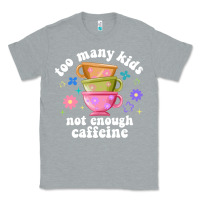 Heather Grey too many kids not enough caffeine Classic Tee - JahusDesignShop