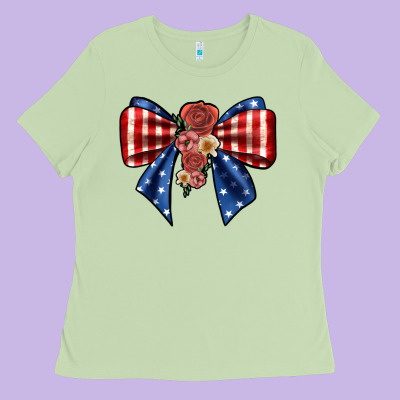 Bow Ladies Tee Designed By Jahusdesignshop