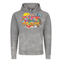 Cloud Rock Life is better with my flip flops Vintage Hoodie - NancyCooperArtShop