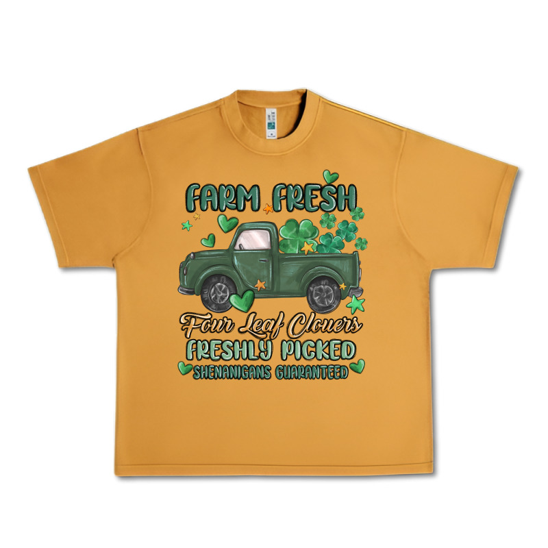 Farm Fresh Four Leaf Clovers Urban Heavy Tee by MaliasSmallBusiness | Teevron