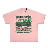 Salmon farm fresh four leaf clovers Urban Heavy Tee - MaliasSmallBusiness