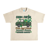Sandshell farm fresh four leaf clovers Urban Heavy Tee - MaliasSmallBusiness