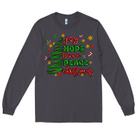 Smoke joy hope love peace christmas Long Sleeve Tee - MaliasSmallBusiness