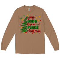 Toasted Coconut joy hope love peace christmas Long Sleeve Tee - MaliasSmallBusiness