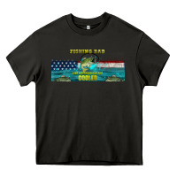 Asphalt fishing dad  libbey glass Heavy Core Tee - HRA Design Shop