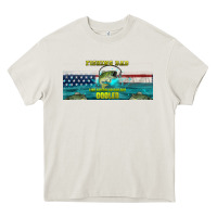 Cream fishing dad  libbey glass Heavy Core Tee - HRA Design Shop