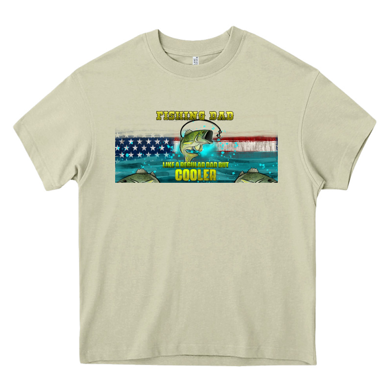 Fishing Dad  Libbey Glass Heavy Core Tee by HRA Design Shop | Teevron