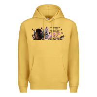 Antique Gold i am the storm with girl and butterflies Premium Hoodie - TumblerDesignByShophia