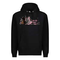 Black i am the storm with girl and butterflies Premium Hoodie - TumblerDesignByShophia