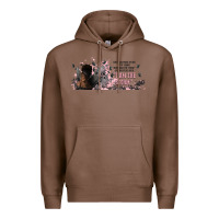 Chestnut i am the storm with girl and butterflies Premium Hoodie - TumblerDesignByShophia