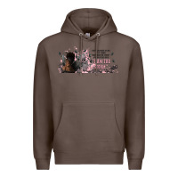 Coffee i am the storm with girl and butterflies Premium Hoodie - TumblerDesignByShophia