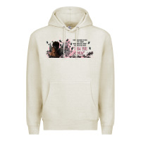 Oatmeal Heather i am the storm with girl and butterflies Premium Hoodie - TumblerDesignByShophia
