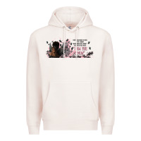 Pale Pink i am the storm with girl and butterflies Premium Hoodie - TumblerDesignByShophia
