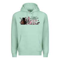 Seafoam i am the storm with girl and butterflies Premium Hoodie - TumblerDesignByShophia