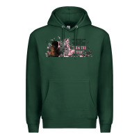 Sports Green i am the storm with girl and butterflies Premium Hoodie - TumblerDesignByShophia