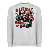 A Little Dirt Never Hurt Dirt Bike Heavyweight Sweatshirt | Teevron