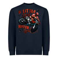 Navy a little dirt never hurt dirt bike Heavyweight Sweatshirt - MaliasSmallBusiness