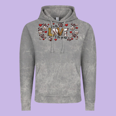 For The Love Of The Game Baseball Vintage Hoodie Designed By Jasminsmagicworld