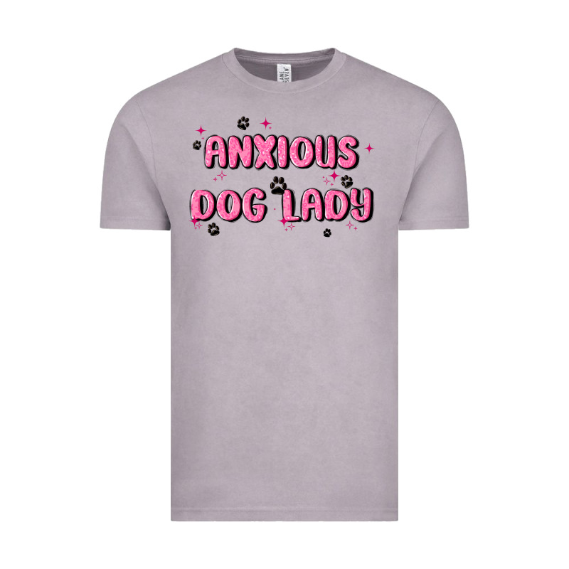 Anxious Dog Lady Vintage Tee by MaliasSmallBusiness | Teevron