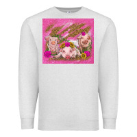 Oatmeal Heather pigs Premium Sweatshirt - TumblerDesignByShophia