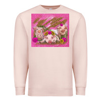 Pale Pink pigs Premium Sweatshirt - TumblerDesignByShophia