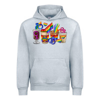 Heather Grey lgbt coffee cups Urban Hoodie - FaDigitalArtStudio